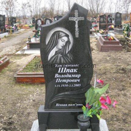 Одинарний гранітний пам'ятник - Калла