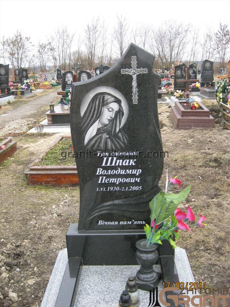 Одинарний гранітний пам'ятник - Калла