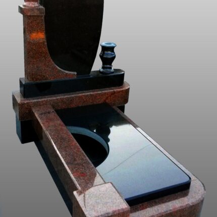 A single granite monument