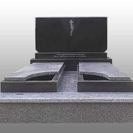 Double granite monument